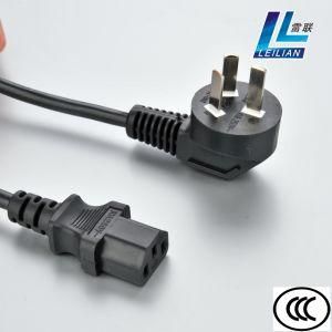 China Standard Power Cord with Three Pins CCC Certificate