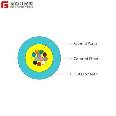 Gjfv MPO/MTP High Density Indoor Cable Multi-Cores Mini Round Fiber Optic Cable