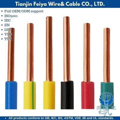 Solid Bare Copper PVC Insulated Single Core Wire