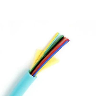 Indoor Multipurpose Distribution Cable GJFJV Multi Mode 12 Core Indoor Coaxial Fiber Optical Cable