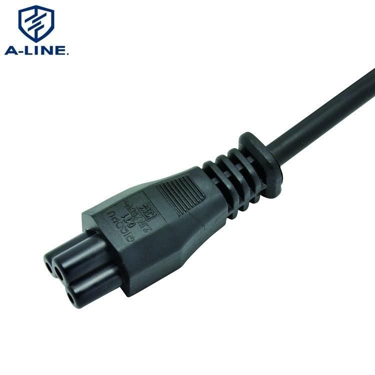 European 3 Pins Straight Power Cord with C5 Connector