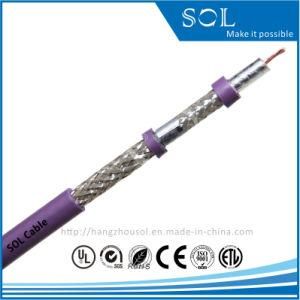 75ohm Super Shield Quad Coaxial Cable RG6 with UL Cert