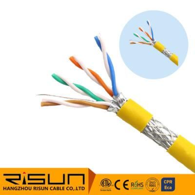 LAN Cable 23 AWG Ethernet Cable Hot Sale Top Quality CAT6A Cable S/FTP