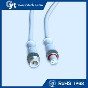 2 Pin Metal Male Female M12 Waterproof Connector of LED Cable