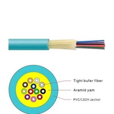 Factory Supply OEM Fiber Optic Cable Ethernet Tight Buffered Fiber Cable GJFJV Indoor Cable