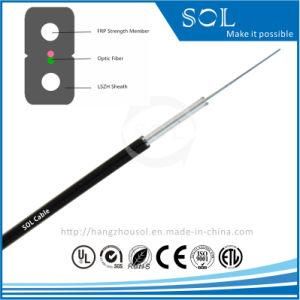 FTTH Two Parallel FRP GJXFH Fiber Optic Cable