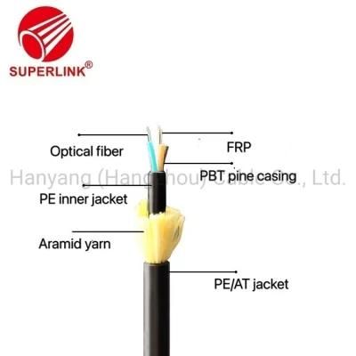 Fiber Optic Cable ADSS 24core G657A All Dielectric Self-Supporting Aerial Cable Lightning Area