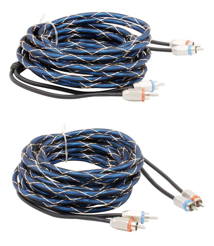 Refit Copper Auto Speaker Wire Audio Line 2/3/5m Car Audio Signal RCA Cable