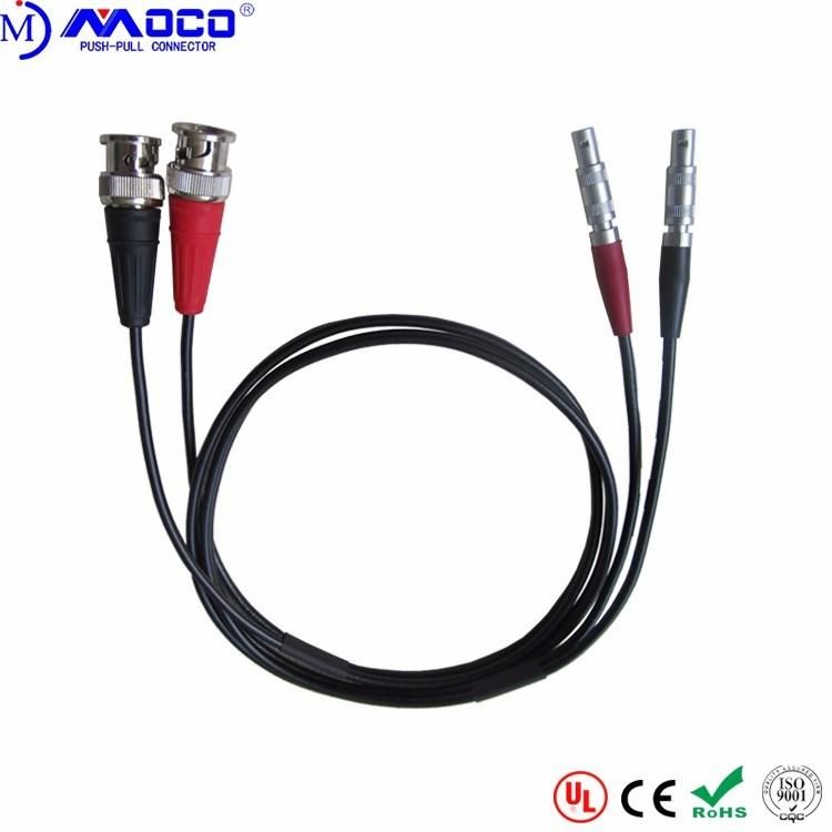 Customized Cable BNC to 00 (FFA. 00.250) Ut Coaxial Cables for Ultrasonic Flaw Detector