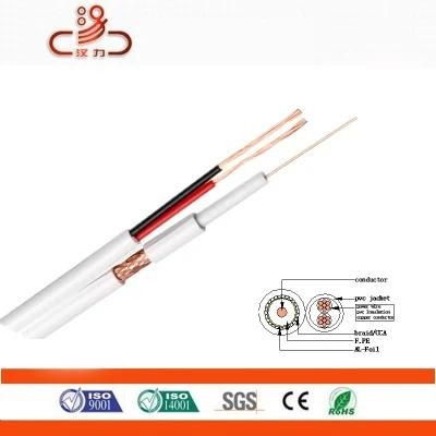 Coax Cable CCS Copper CCA CATV RG6 Rg58 Rg59 Rg11 Coaxial TV Signal Cable with RF Compression Connector