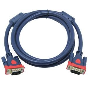 4K Gold Plated Male to Male HD 3+9 VGA Cable with Ferrite Core