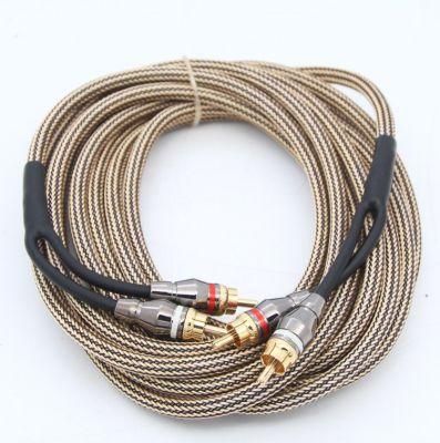 2 Channel Audio RCA Cable Premium Sound Quality Dual Shielded with Gold Plated RCA Connectors