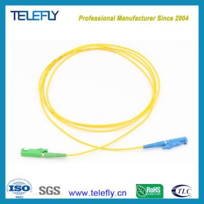 E2000/APC-E2000/Upc Singlemode Simplex Sm Sx 3.0mm PVC 3 Meters Optical Fiber Patch Cord