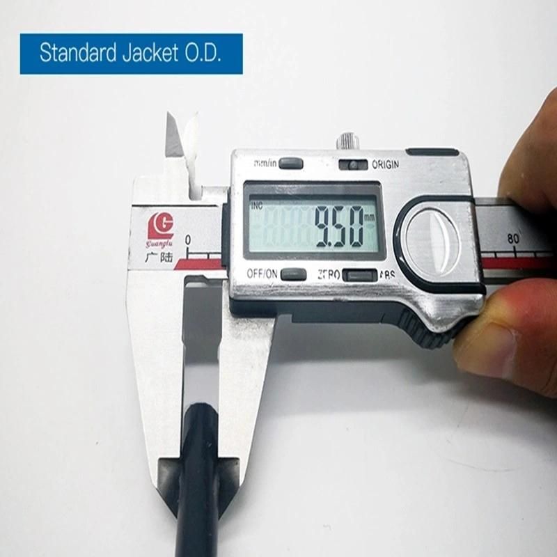Asss Fiber Optic Cable with LLDPE Jacket Sm G652D Type