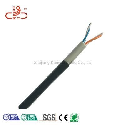 Telephone Cable Cat3/Cat5e UTP 2 Pairs Double Jacket Outdoor LAN Cable