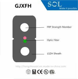 FTTH Two Parallel FRP Strength Member Fiber Optic Cable (GJXFH)