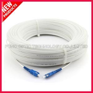 Indoor OM3 LSZH Drop Cable White SC Fiber Optical Patch Cord