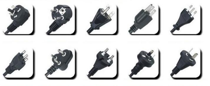 Power Cable/Power Cord Bare Copper Black PVC/PE