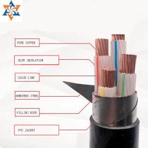 Yjv220.6/1kv XLPE Insuated Electric Wire Power Cord with Armoured Steel
