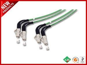 LC to LC Fiber Optical Duplex Jumper Angled Cable