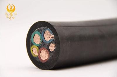 Feiya Cu Conductor Rubber Insulation Pcp Sheath Wear-Resisting Power Cable