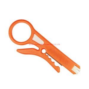 Punch Down Tool with Easy Stripper for UTP/STP Round Cable