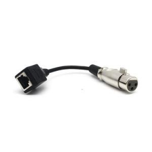 XLR 3 Pin Female to RJ45 Male Converter Extension Cable