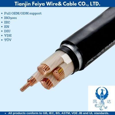 0.6/1kv Wdz-Yjy23/Yjly23 XLPE Galvanized Steel Tape Armored Low-Smoke Halogen-Free Flame-Retardant N2X2y Aluminum Cable