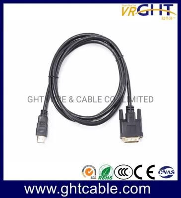 1080P/2160p HDMI to DVI Cable with Outer Braiding Jacket