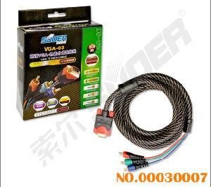 Suoer VGA to 3 RCA Component Cable (VGA-03-3m)