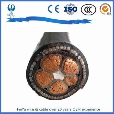 BS6346 Standard Copper Conductor PVC Insulated Sheath 3+1 Core Steel Wire or Tape Armour Cables with Reduced Neutral