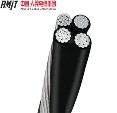 Overhead 3*50+50mm2 PVC XLPE Insulated Aerial Bundle Cable ABC Cable