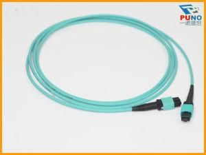 12 Cores Female MPO to MPO Multimode mm Optical Cable, Polarity A