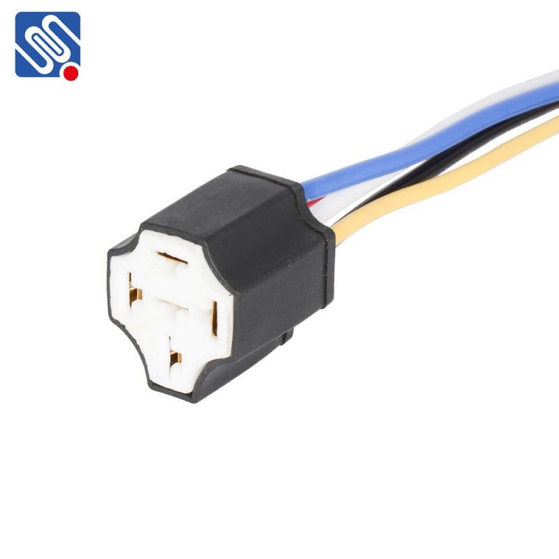 Meishuo Custom Cable Harness Supplier 4 Wires, 5 Wires Relay Socket Wire Harness with High Quality