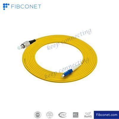 FTTH Single Mode 9/125 Simplex LC/Upc - FC/Upc LSZH Fiber Optic Patch Cord