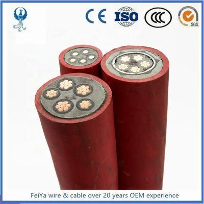 3X15 Non-Individually Screened Power Cores Three Earth Cores One Extensible Pilot Laid-up in a Semiconductive Cradle Underground Mine Cable