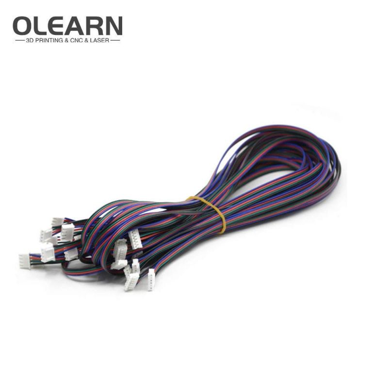 Olearn 2m Xh2.54 4pin to 6pin Terminal Stepper Motor Cables for 3D Printer NEMA 17 Stepper Motor