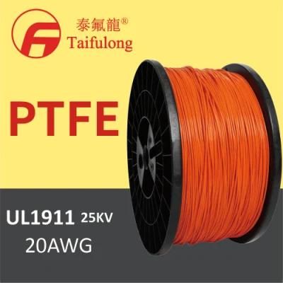Taifulong PTFE High-Voltage UL1911 20AWG 250&deg; C 25kv-DC Nickel Plated Copper Electric Wire High Temperature Resistan Teflon Cable