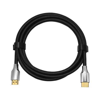 High Quality Zinc Alloy Shell Connector Premium Gold plated HDMI Cable Metal Braided 8k HDMI Cable
