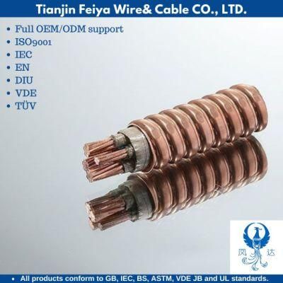 Yttwv 0.6/1 Kv Fire Resistant Corrugated Copper Sheath Electrical Wire Fire Rated Power Cable for Fire Alarm System