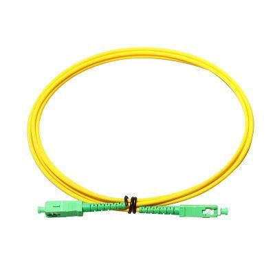 Optic Sc/LC/FC/St/Mu/MTRJ/E2000 Dys /OEM Sc APC Optical Fiber Patch Cord
