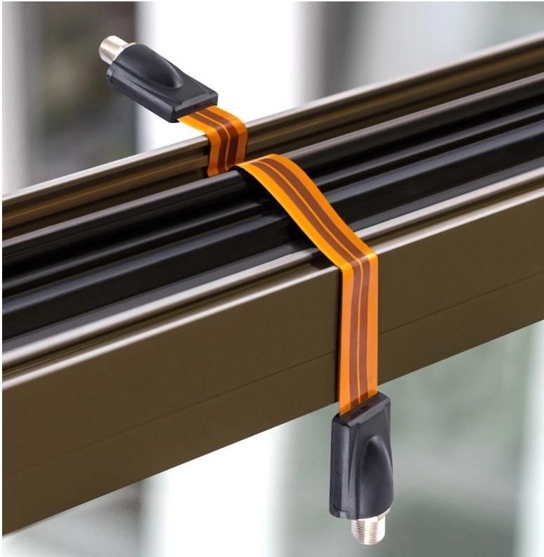 Window/Wall Flat Electrical Cable with F Connector for Monitoring Equipment