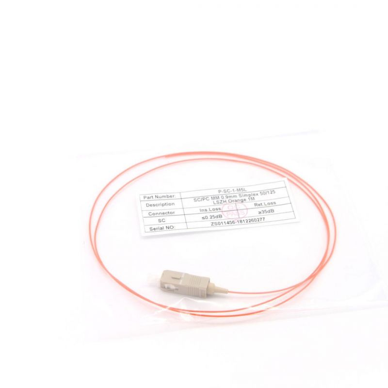 Sc Multimode 50/125 Fiber Optic Pigtail with 2 Meters