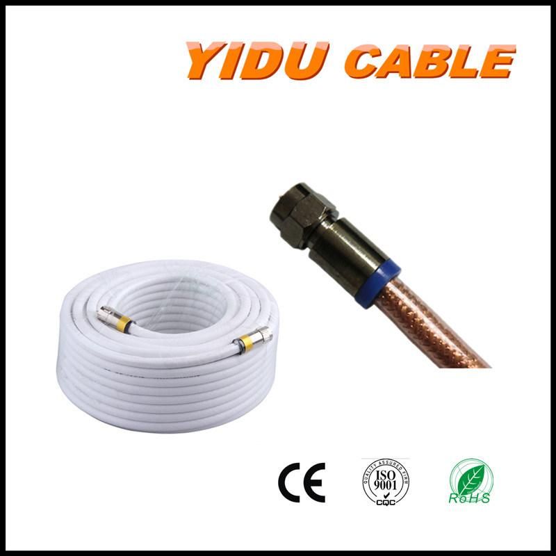 RG6 Coax Double Shield RF Coaxial Cable CATV CCTV Telecommunication Cable Rg6u PVC Jacket Jelly Filled Telecommunication Cable RG6 Rg6u Shield Coaxial Cable