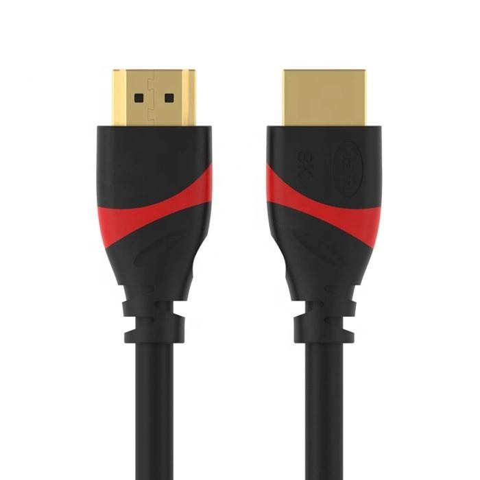 Oxygen Free Copper True 8K Resolution HD Cable Multiple Shielding Braid HDMI Cabl Gold Plated 4K from China Factory