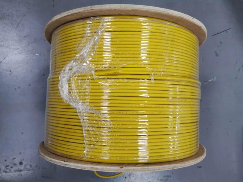 Fiber Optic 4 F. O. Breakout Cable G652D LSZH Yellow Color