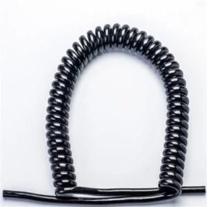 PUR Shielded Spiral Cable, Spiral Wire, Slingshot Wire, Slingshot Cable, Spring Cable: with Excellent Chemical Properties