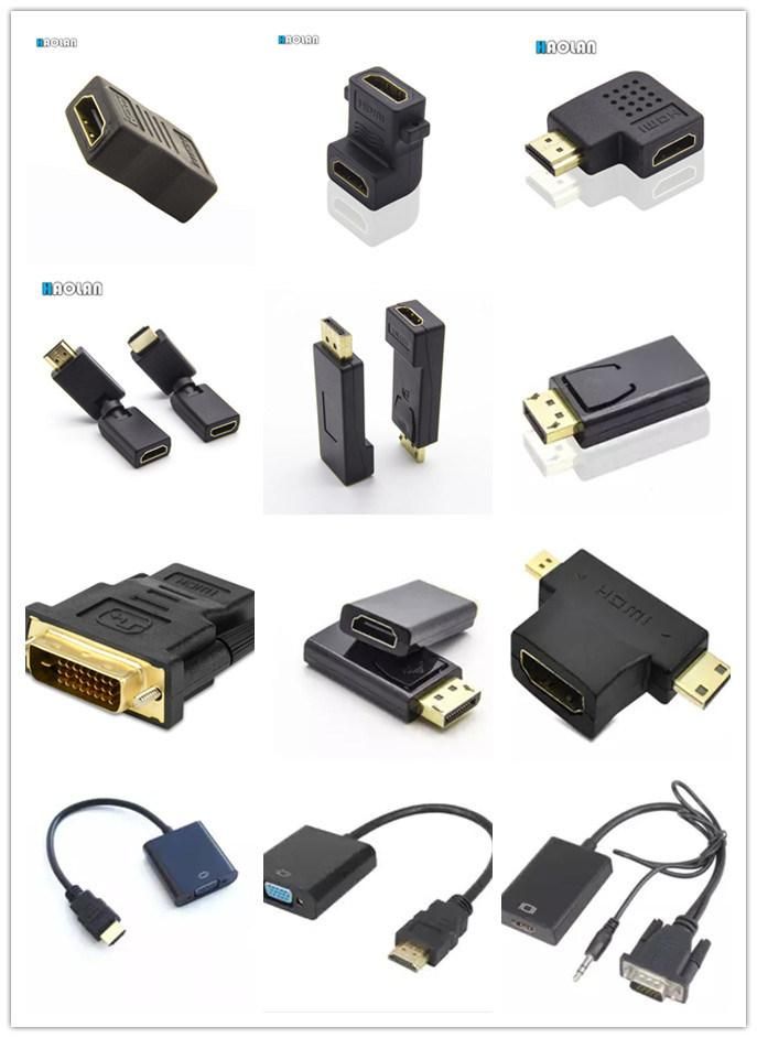 HDMI Converter Ce RoHS2.0 180 Degree HDMI a Female to HDMI a Female Connector Adapter for Panel Mount TV