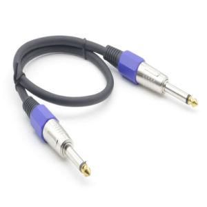 2 Cores Ts Cable Male to Male with 6.35mm Plug