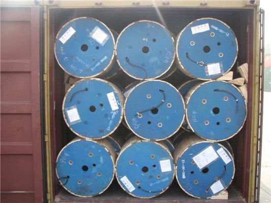 Four Conductor Aluminum Jacketed Mc Cable and Grounding Conductor 600V